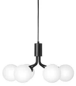 Apiales 6 Lustră Pendul Satin Black/Opal - Nuura