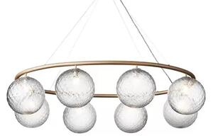 Miira 8 Oval Candelabru Brass/Optic Clear - Nuura