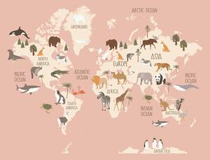 Ilustrație Nursery world map, Treechild