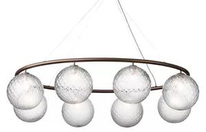 Miira 8 Oval Candelabru Dark Bronze/Optic Clear - Nuura
