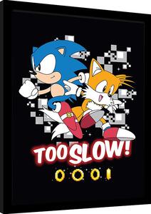 Poster înrămat Sonic the Hedgehog - Too slow