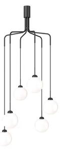 Apiales Cluster 6 Plafoniere Satin Black/Opal - Nuura