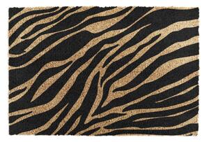 Covoraș intrare din fibre de cocos Artsy Doormats Zebra, 40 x 60 cm