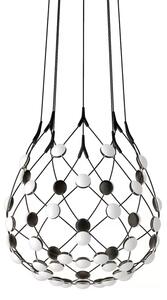 Mesh Lustră Pendul Ø55XH55 1m Phase Black - Luceplan
