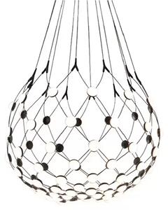 Mesh Lustră Pendul Ø80xH60 Phase 1m Black - Luceplan