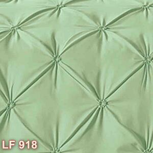 Lenjerie de pat, 2 persoane, finet, UniDeluxe cu pliuri, verde deschis, 230x250cm LF918