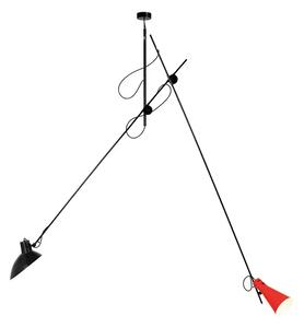 VV Cinquanta Lustră Pendul Black/Black & Red - Astep
