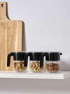 Sinsay - Set de 3 recipiente - negru
