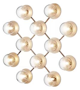 Liila 12 Aplică de Perete/Plafonieră Nordic Gold/Optic Clear - Nuura