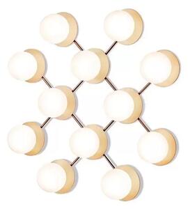 Liila 12 Aplică de Perete/Plafonieră Nordic Gold/Opal White - Nuura