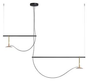 Nh S3 2 Bracci Lustră Pendul Black/Brass - Artemide