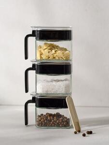 Sinsay - Set de 3 recipiente - negru