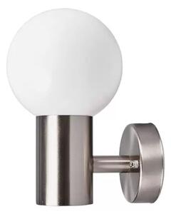 Tomma Aplica de Exterior Stainless Steel/Opal White - Lindby