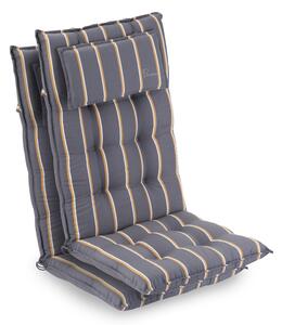 Blumfeldt Sylt, pernă tapițată, pernă pentru scaun, spătar mai înat, poliester, 50 × 120 × 9 cm, 2 x pernă bancă