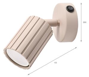 Brilagi - Aplică de perete cu spot CRISPINA 1xGU10/10W/230V bej