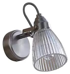 Kara Aplică de Perete IP44 Nickel/Clear - Lindby