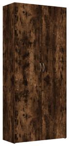 Pantofar, stejar fumuriu, 80x35,5x180 cm, lemn prelucrat