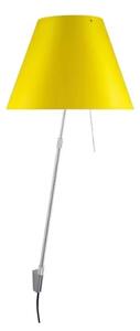 Costanza Aplică de Perete cu Dimmer Aluminium cu Smart Yellow - Luceplan