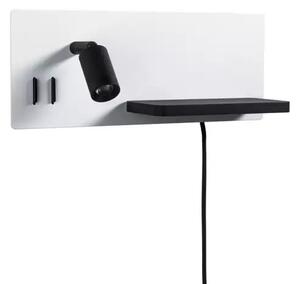 Serra LED Aplică de Perete USB C Dim. Left Side Matt Alb/Matt Negru - Paulmann