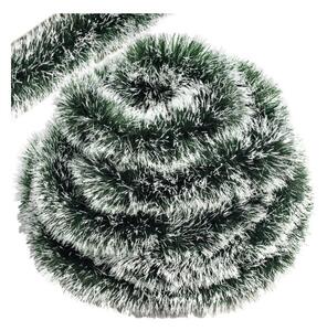 Beteala decorativa Craciun, lungime 6 metri, varfuri aspect nins, grosime 15 cm