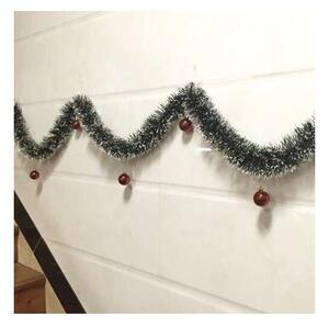 Beteala decorativa Craciun, lungime 6 metri, varfuri aspect nins, grosime 15 cm