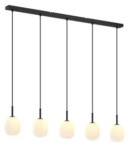 Etiena 5 Lustră Pendul Opal/Black - Lindby