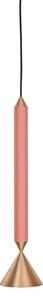 Apollo 39 Lustră Pendul Coral Pink/Polished Brass - Pholc