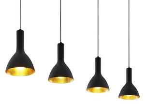 Cosmina 4 Lustră Pendul Track Black/Gold - Arcchio