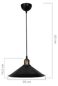 Lustra Luxe Lighting Antik Siyah, 30x62x14,5 cm, 60W, antique - negru