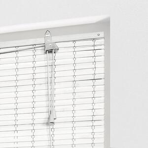 Jaluzea bambus Soluna cu efect de întunecare, albă, 90x240 cm
