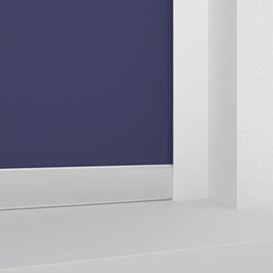 Rulou opac Soluna V34 albastru 40x175 cm, casetă albă