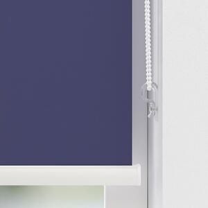 Rulou opac Soluna V34 albastru 40x175 cm, casetă albă