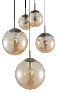 Teeja 5 Cluster Lustră Pendul Amber - Lindby
