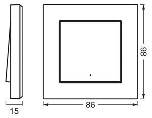 Osram - Întrerupător fără fir cu 1 buton SMART+ 5V Wi-Fi