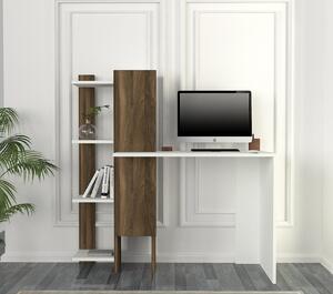 Birou, Elegant Space, UnicUtil, 116.7 x 45 x 120 cm, Alb si Maro, UUDESK18