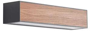 Miraz Aplica de Exterior Dark Grey/Dark Wood - Arcchio