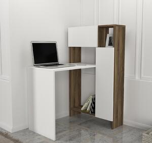 Birou, Power Style, UnicUtil, 90 x 72.1 x 120 cm, Alb si Maro, UUDESK27