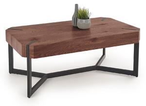 Măsuță de cafea Houston 1742, Nuc, Negru, Metal, 43x60x110cm, 20 kg