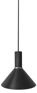 Collect Lustră Pendul Cone Low Black/Brass - Ferm Living