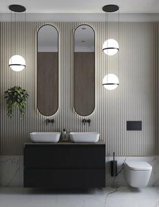 Oglindă baie cu LED Jungborn LONG 35x150 cm negru