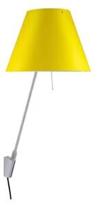 Costanzina Aplică de Perete Aluminium cu Smart Yellow - Luceplan