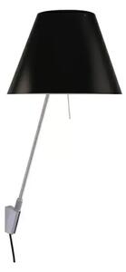 Costanzina Aplică de Perete Aluminium cu Liquorice Black - Luceplan