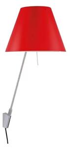 Costanzina Aplică de Perete Aluminium cu Primary Red - Luceplan