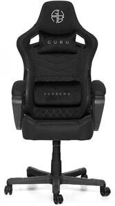 Guru Supreme GS2-G, scaun de gaming, elegant, ergonomic, rotativ, negru/alb