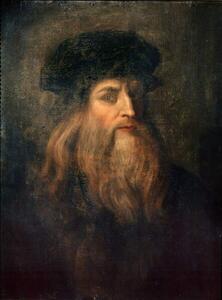 Vinci, Leonardo da - Artă imprimată Presumed Self-portrait of Leonardo da Vinci, (30 x 40 cm)