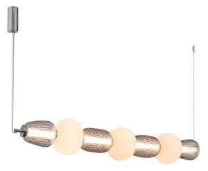 Pearl 7 Lustră Pendul Grey/Opal/Chrome - Loom Design