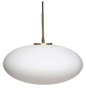 Muse Lustră Pendul Ellipse Opal/Brass - Hübsch