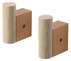 Attach Hook Set of 2 Oak/Burnt Portocaliu - Muuto
