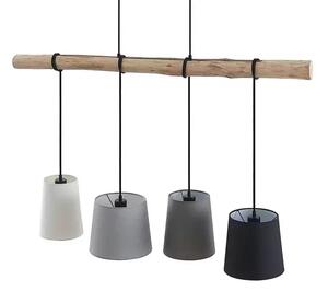 Hinai 4 Lustră Pendul Black/Grey/White - Lindby
