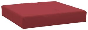 Pernă pentru taburet din paleți, roșu vin, material textil